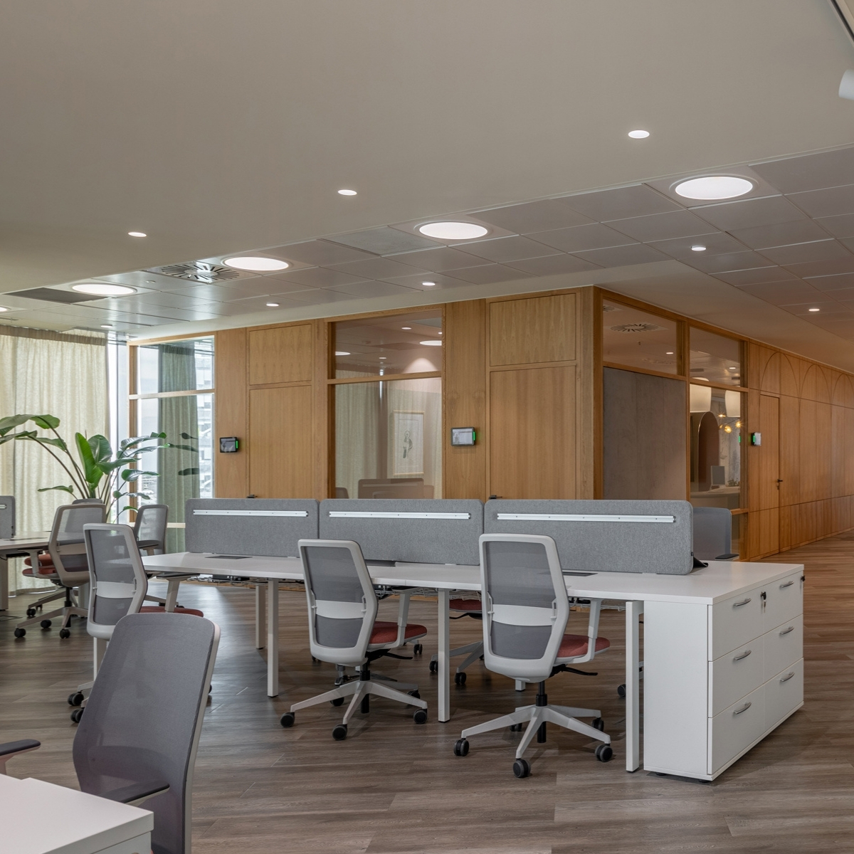 Bureau open space 6 places avec top access