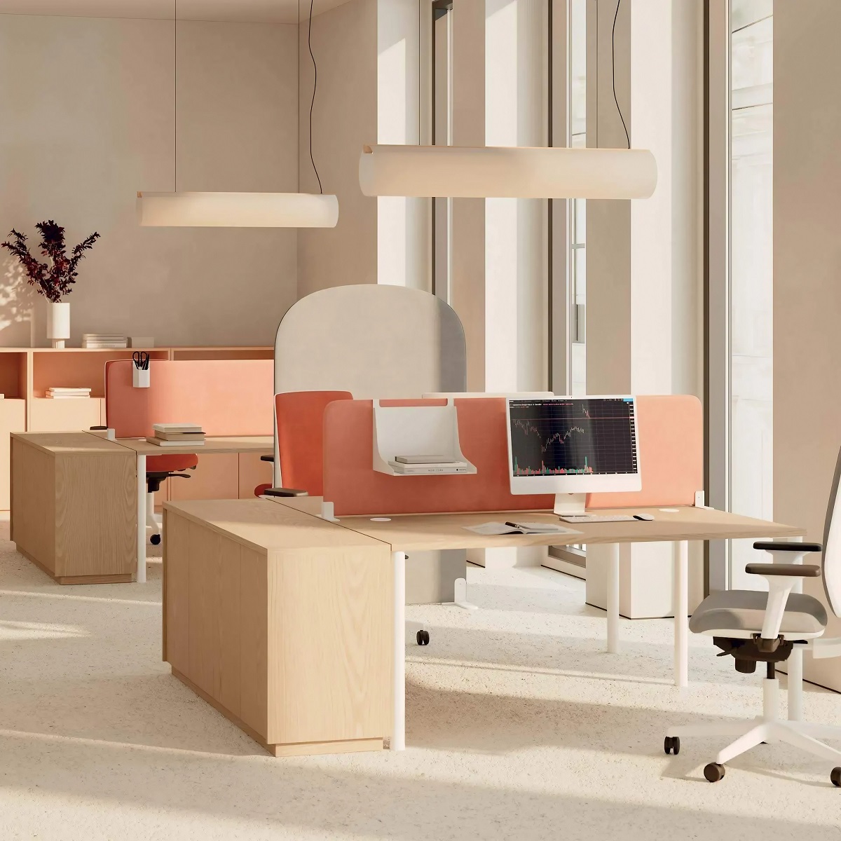 Bureau bench 2 places classique et durable