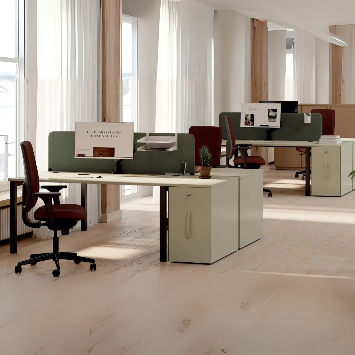 Bureau double simple et éco-responsable