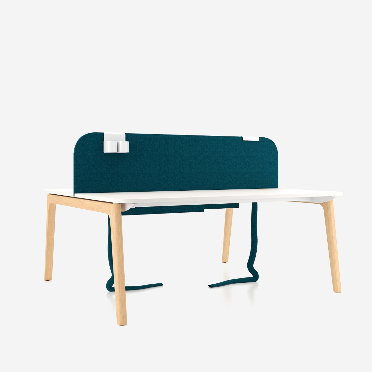 Bureau open space 2 personnes design scandinave