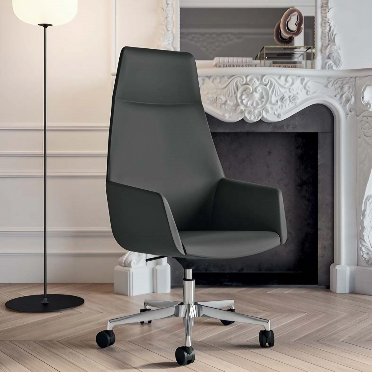 Fauteuil_direction_monocoque_eco_cuir_noir