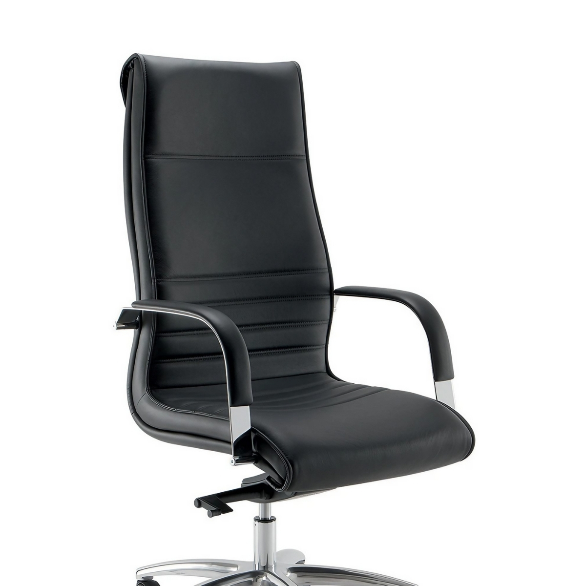 Fauteuil_direction_bois_métal_eco_cuir_similicuir