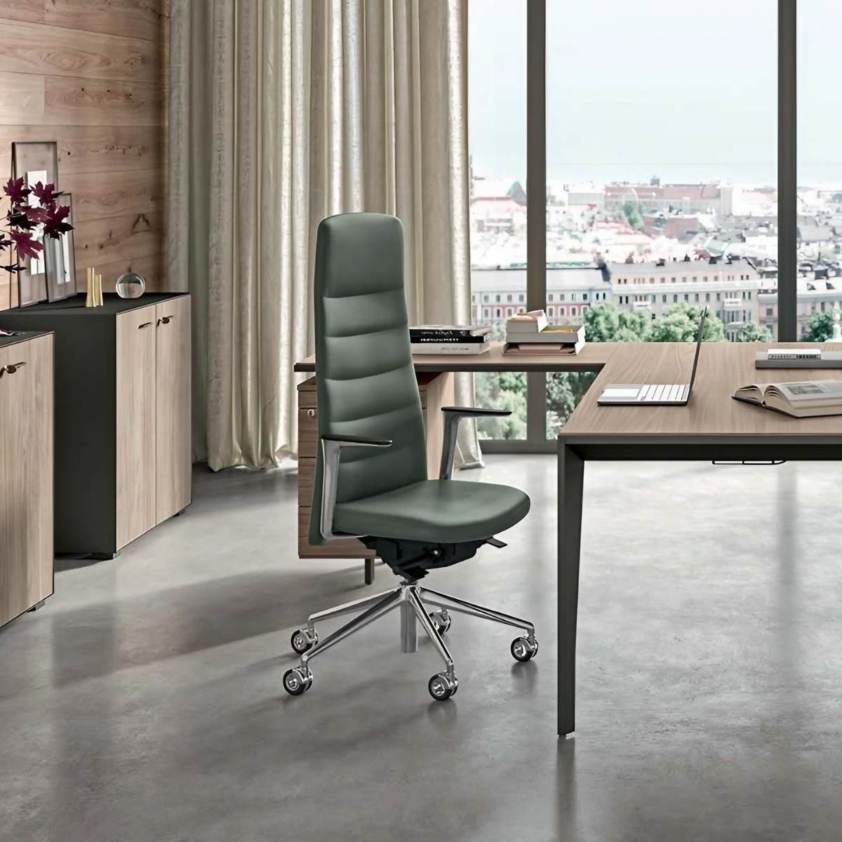 Fauteuil de direction design avec dossier réglable en hauteur