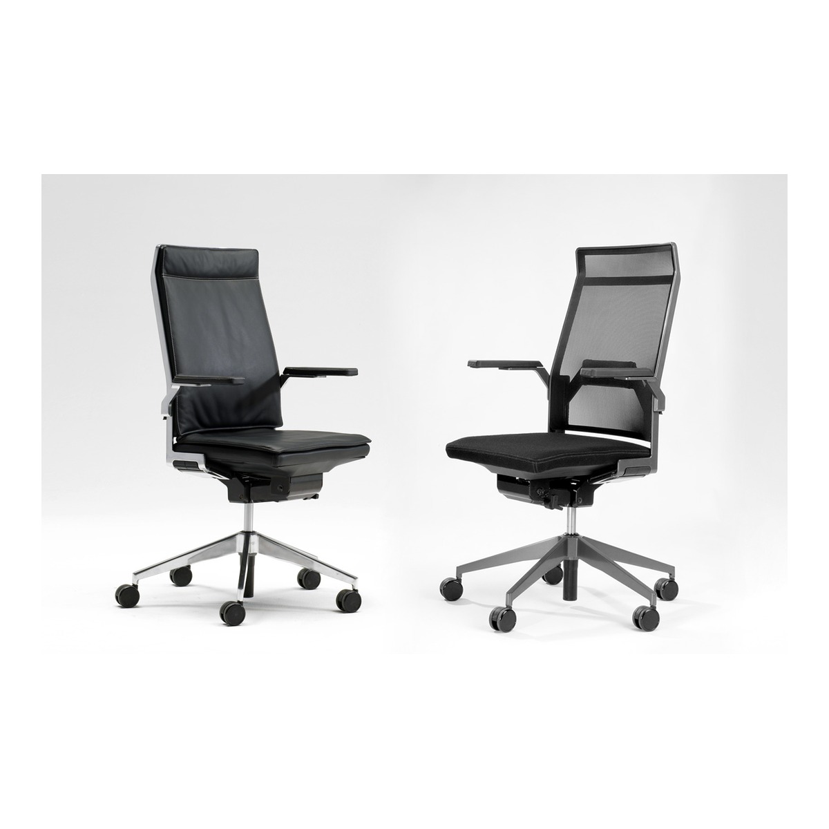 Fauteuil de direction design avec dossier haut et appuie-tête