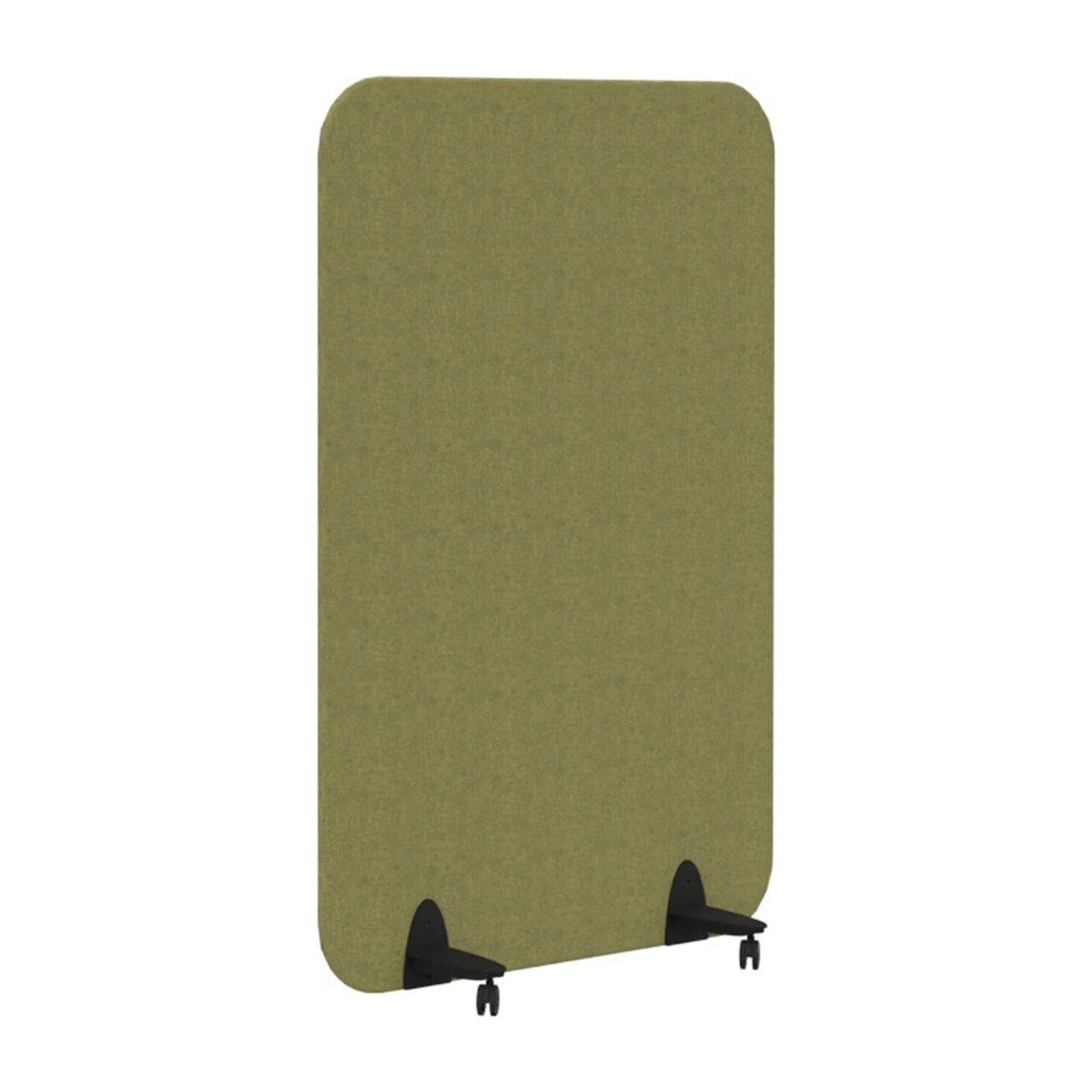 Cloison acoustique mobile sur roulettes, vue de face