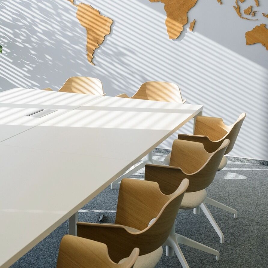 table de reunion design et economique avec top access