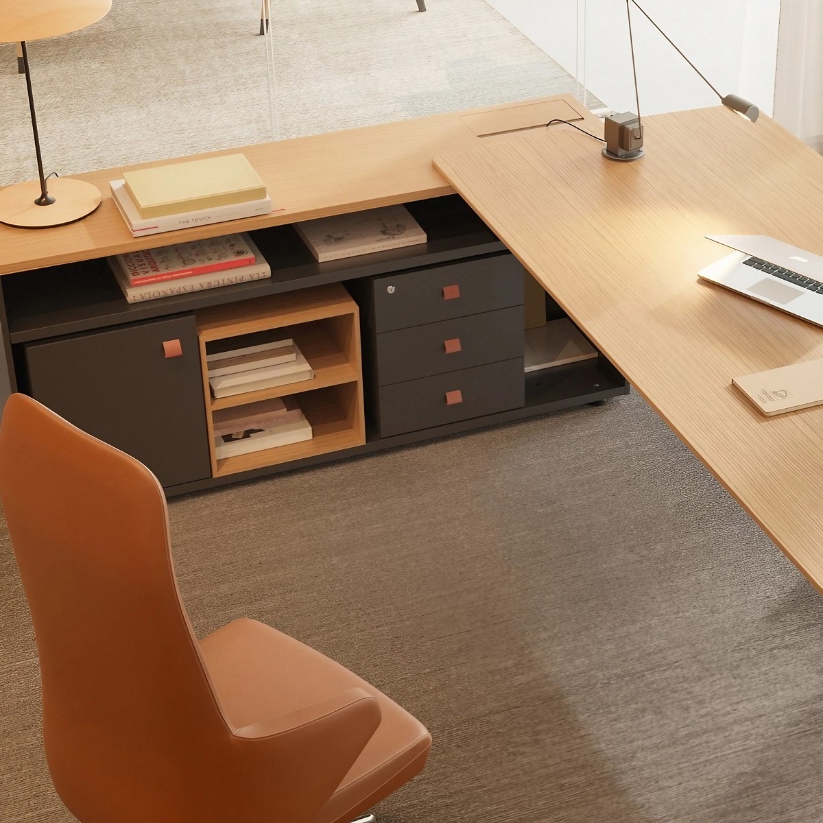 Bureau de direction avec rangement