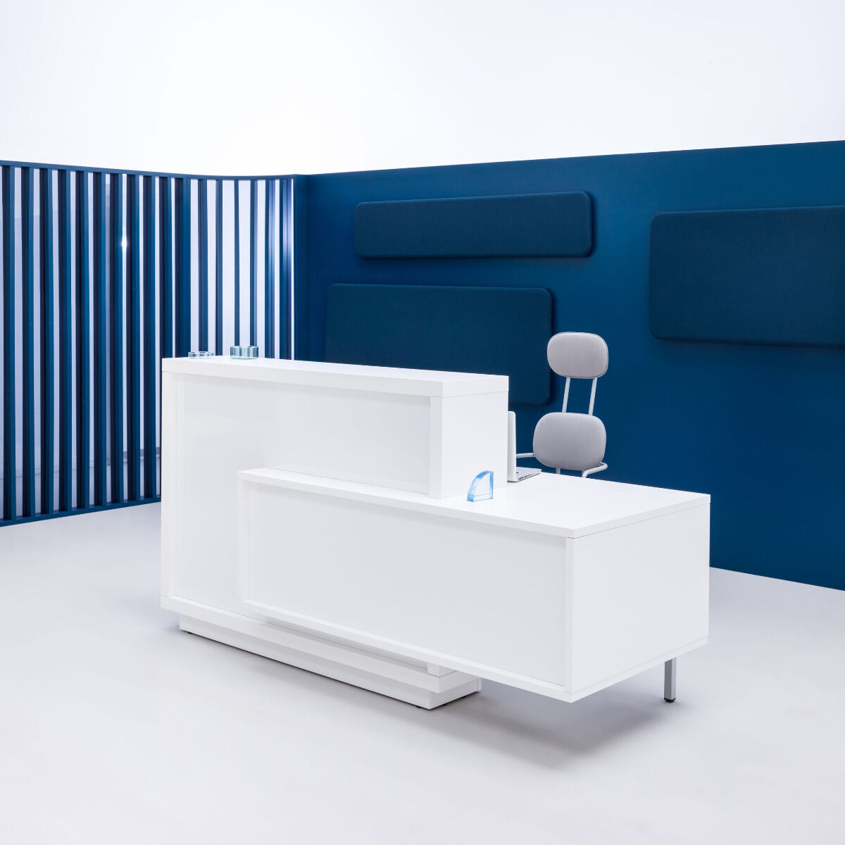 banque accueil cubique foro blanc