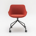 Fauteuil_réunion_tapissé_pivotant_roulettes
