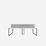 Bureau_bench_4_places_plateau_arrondis_personnalisable