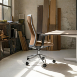 Chaise_direction_aluminium_dossier_tapissé_accoudoirs_reglables