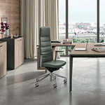 Fauteuil_direction_design_dossier_réglable_hauteur_aluminium_poli