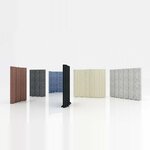 Paravents acoustiques pliants dans six coloris de feutre