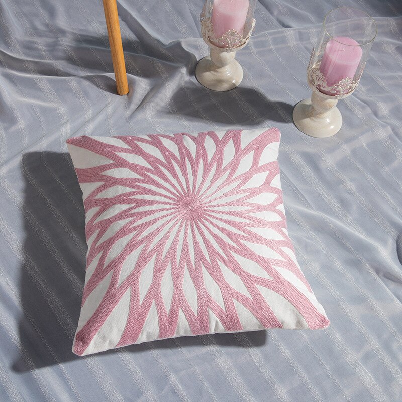 45X45cm-rose-broderie-romantique-jeter-oreiller-nordique-coussin-d-coratif-Super-luxe-coton-oreiller-canap-coussin