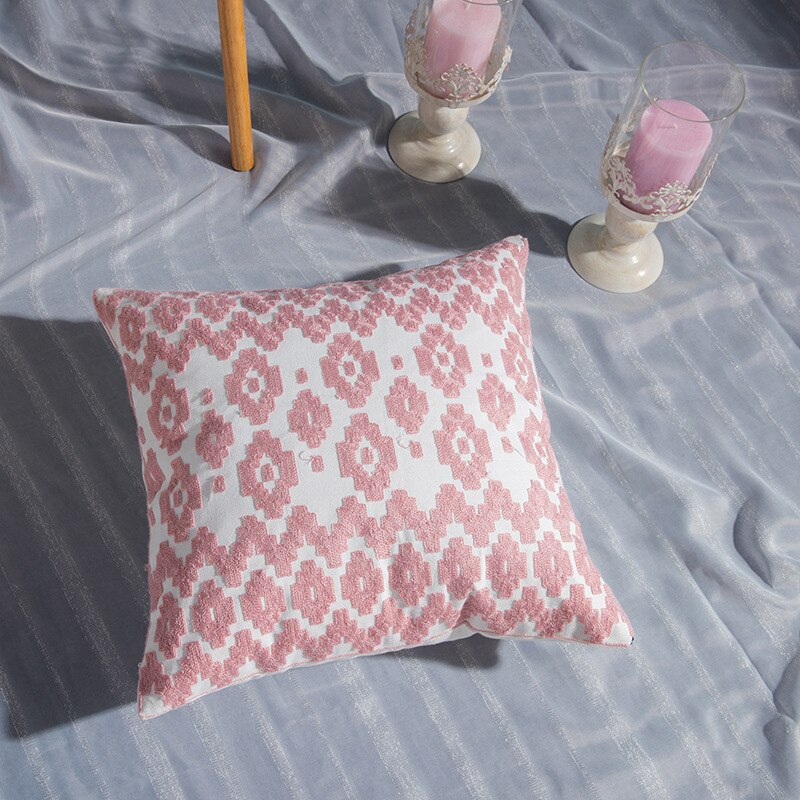 45X45cm-rose-broderie-romantique-jeter-oreiller-nordique-coussin-d-coratif-Super-luxe-coton-oreiller-canap-coussin