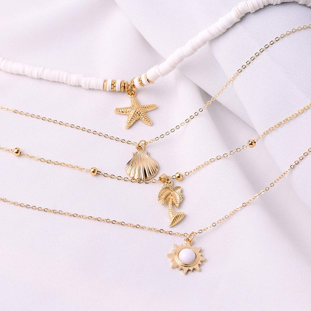 Collier-pour-femmes-mode-doux-poterie-toile-de-mer-coquille-pendentif-collier-r-tro-soleil-multicouche