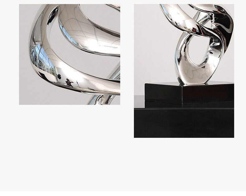 Sculpture-en-r-sine-plaqu-e-de-forme-torsad-e-avec-des-Figurines-Base-de-marbre