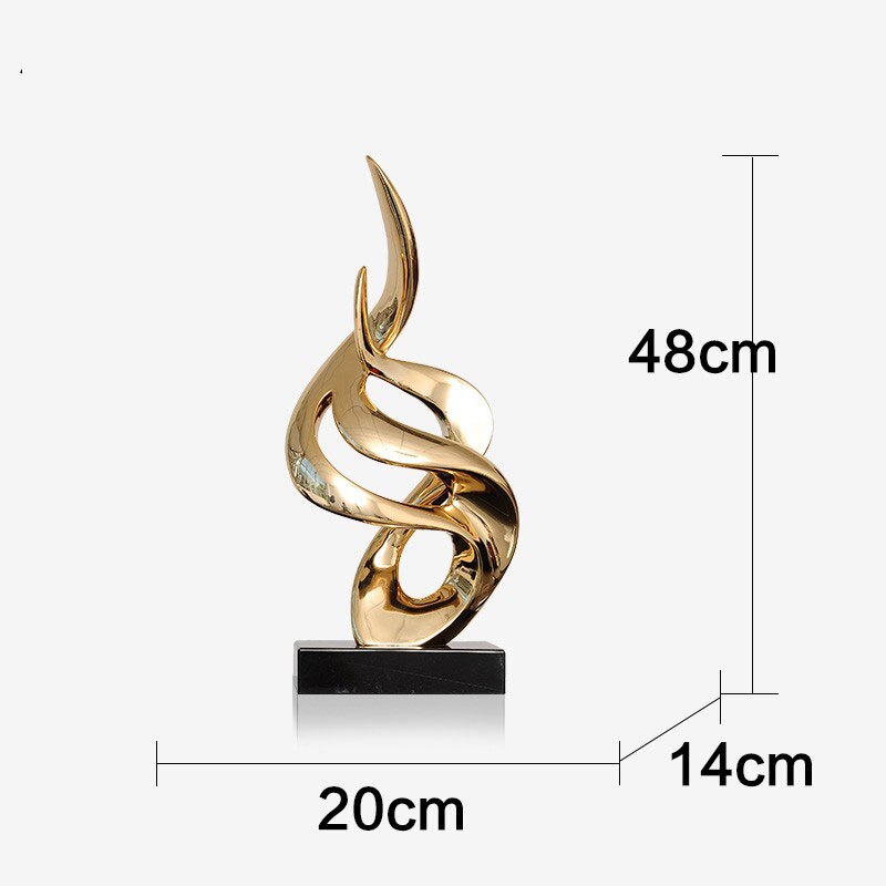 Sculpture-en-r-sine-plaqu-e-de-forme-torsad-e-avec-des-Figurines-Base-de-marbre