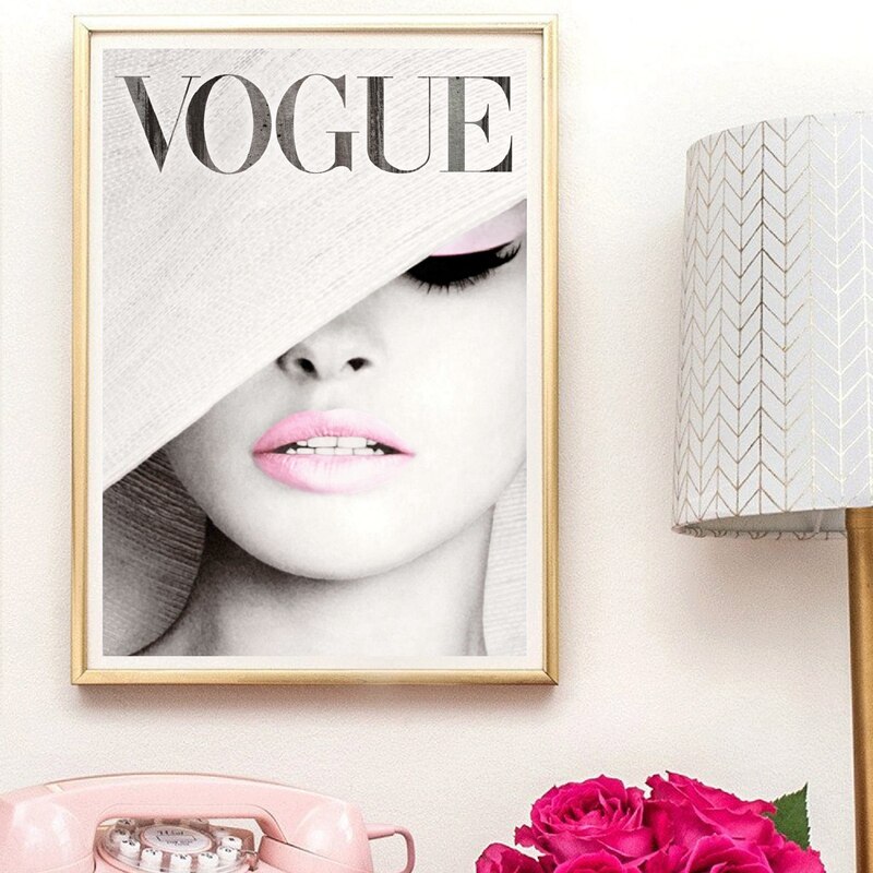 Affiche décorative Vogue - CAPSULE PARIS - INTEMPOREL'S By Azur Nacré