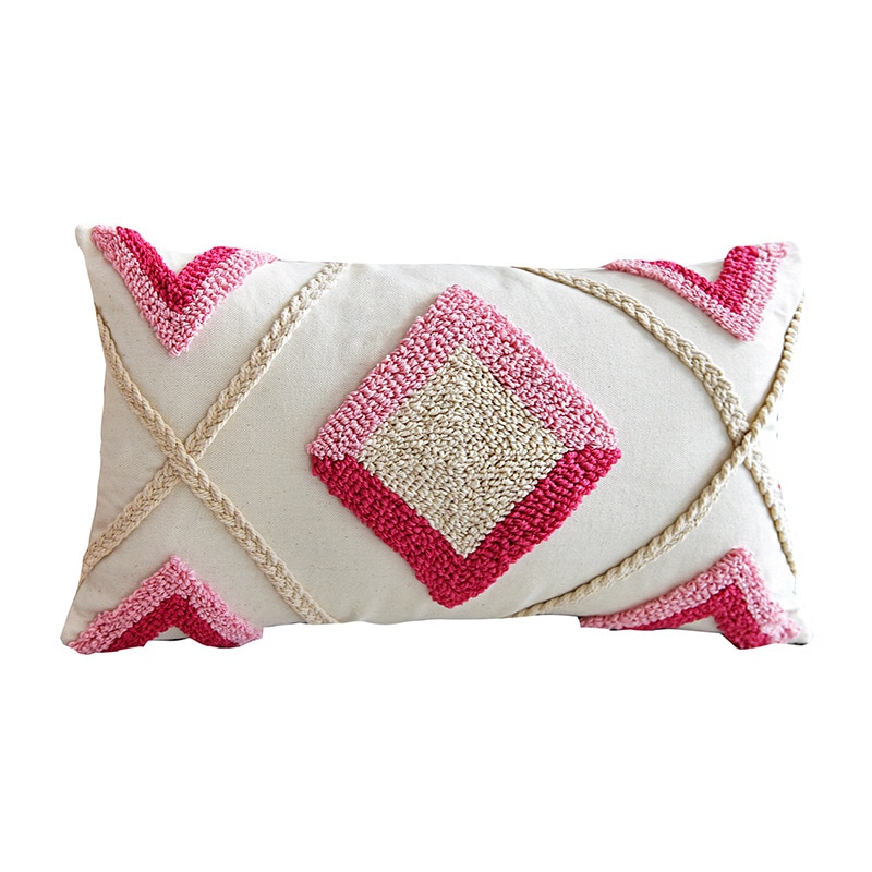 Housse-de-coussin-en-coton-rose-ivoire-taie-d-oreiller-30x50cm-45x45cm-broderie-de-diamant-pour