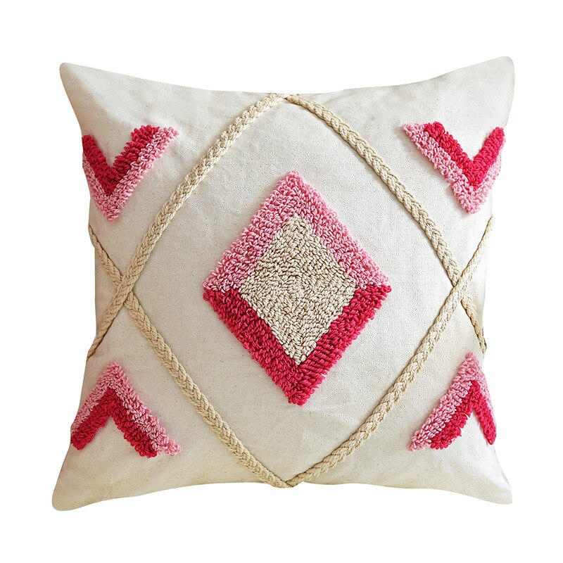 Housse-de-coussin-en-coton-rose-ivoire-taie-d-oreiller-30x50cm-45x45cm-broderie-de-diamant-pour