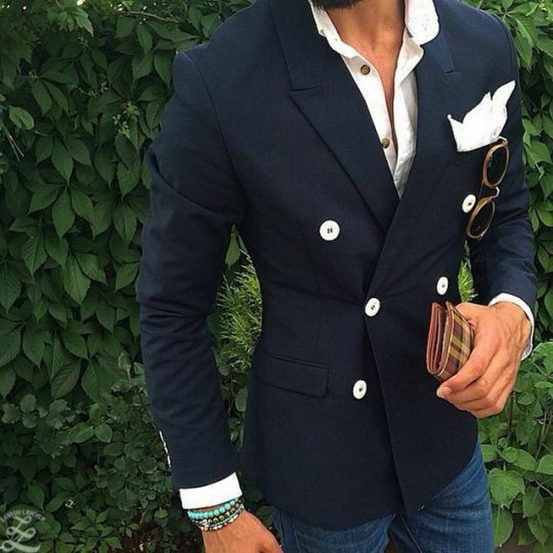 Manteau-une-pi-ce-bleu-marine-pour-hommes-Blazer-Double-boutonnage-veste-sur-mesure-Tuxedos-de