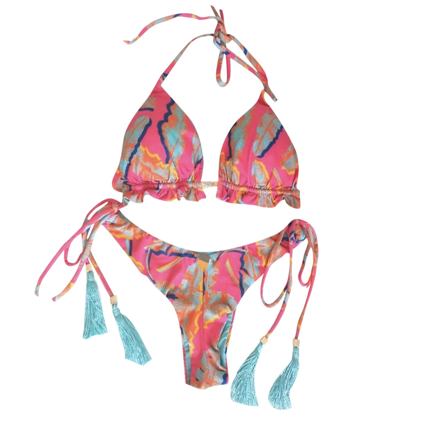 Maillot-de-bain-br-silien-lacets-Bandeau-Push-up-Sexy-ensemble-deux-pi-ces-pour-femmes