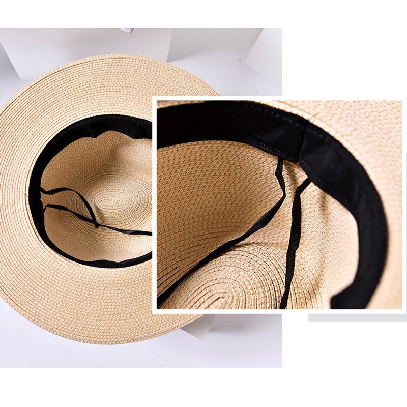 Ymspeed-chapeaux-de-soleil-d-t-pour-hommes-et-femmes-lettre-M-Jazz-paille-plage-Panama