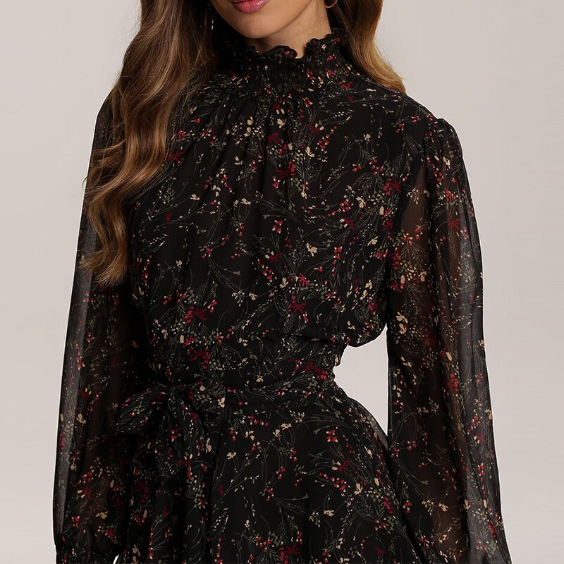 Printemps-Vintage-Perspective-robe-imprim-e-florale-femmes-d-contract-manches-longues-en-mousseline-de-soie