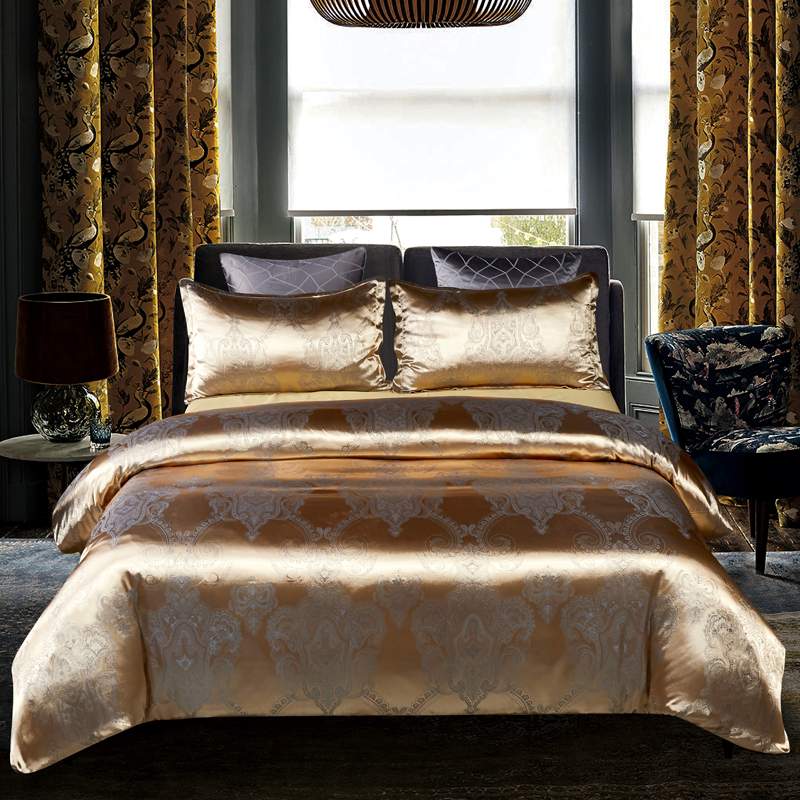 YingTong-parure-de-lit-de-luxe-ensemble-de-literie-housse-de-couette-Jacquard-couleur-dor-e