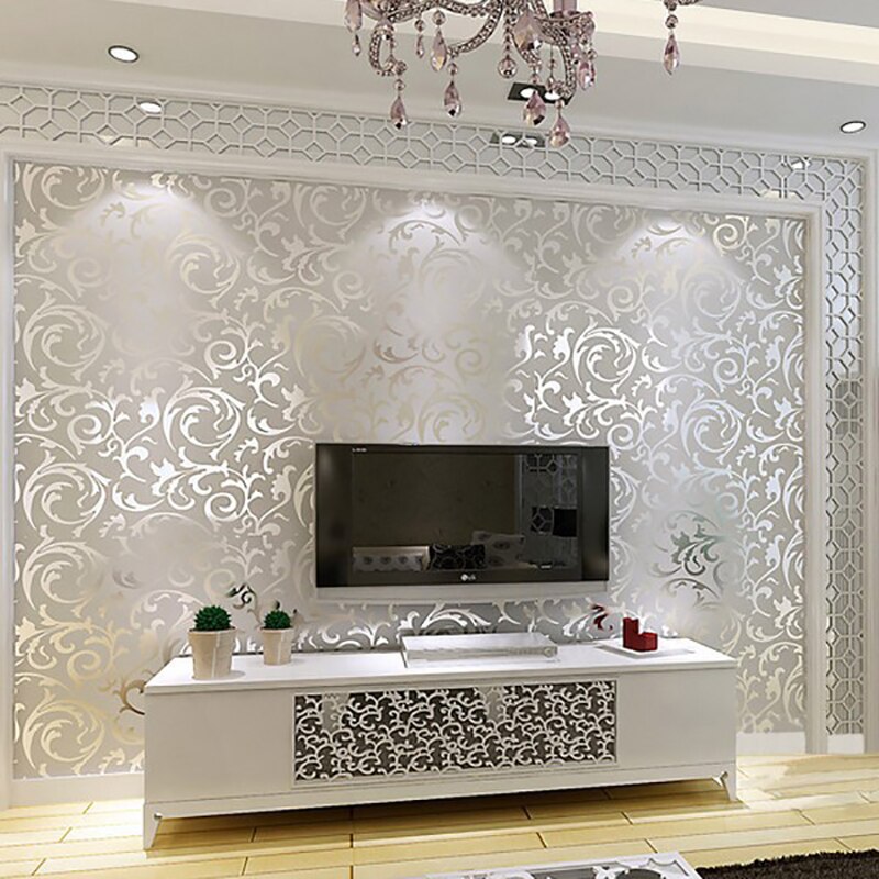 Papier-peint-3D-intiss-avec-motif-de-fleurs-tapisserie-d-corative-pour-mur-de-chambre-coucher