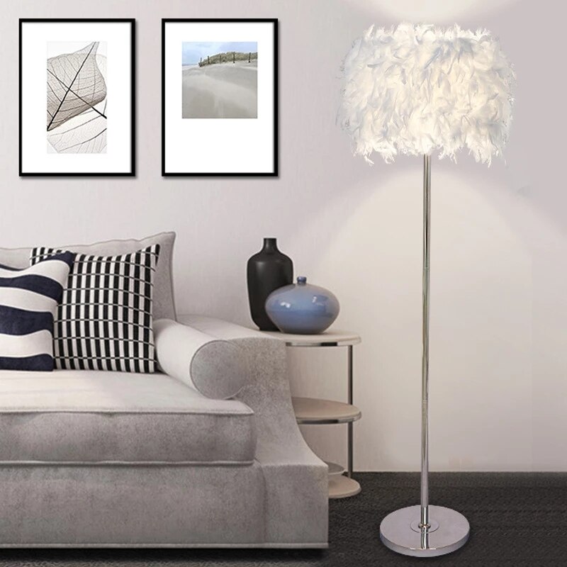 Lampadaire-LED-en-plumes-luminaire-d-coratif-de-sol-pour-chambre-coucher-ou-chambre-de-fille