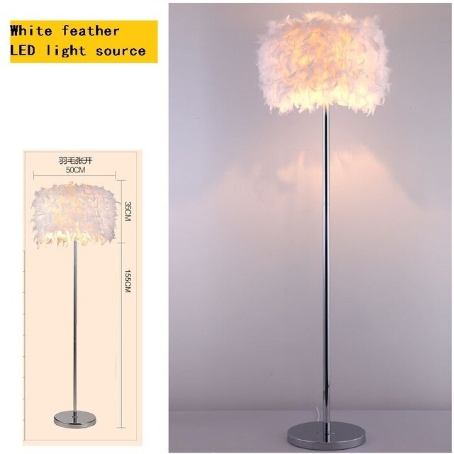 Lampadaire-LED-en-plumes-luminaire-d-coratif-de-sol-pour-chambre-coucher-ou-chambre-de-fille