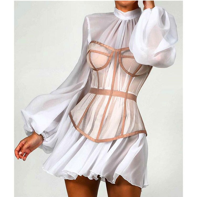 Mini-robe-moulante-blanche-en-dentelle-pour-femmes-haut-d-t-tenue-de-soir-e-Sexy