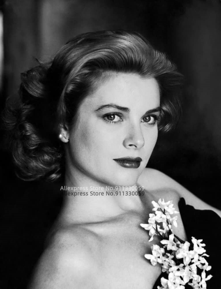 Grace-Kelly-Tableau-Photo-en-toile-D-coration-Moderne-affiche-D-coration-de-Salon-pour-la