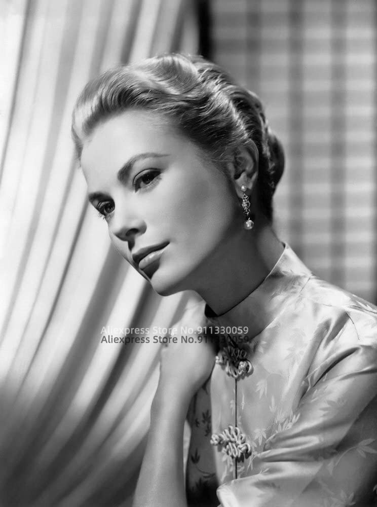 Grace-Kelly-Tableau-Photo-en-toile-D-coration-Moderne-affiche-D-coration-de-Salon-pour-la