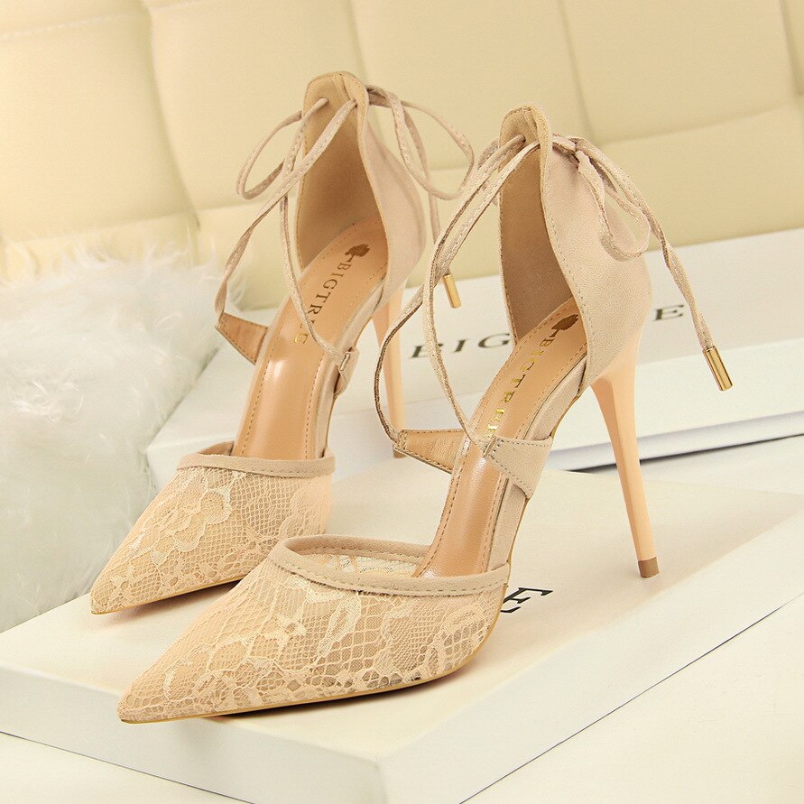 Sandales-Sexy-en-dentelle-florale-pour-femmes-chaussures-talons-hauts-en-maille-et-bouts-pointus-d