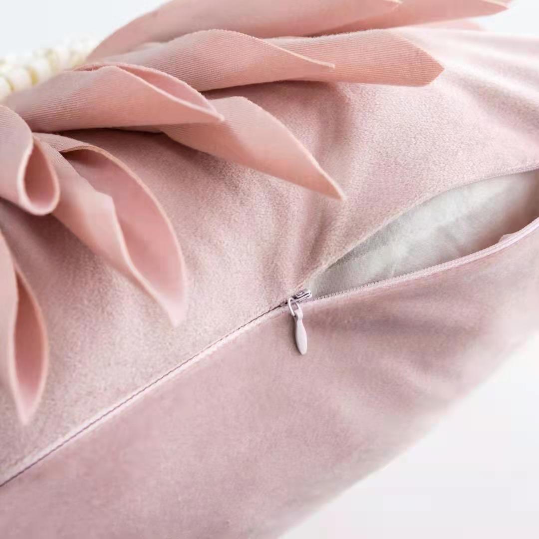 Coussin-de-Style-moderne-rose-et-blanc-taie-d-oreiller-en-velours-couture-chrysanth-me-3D