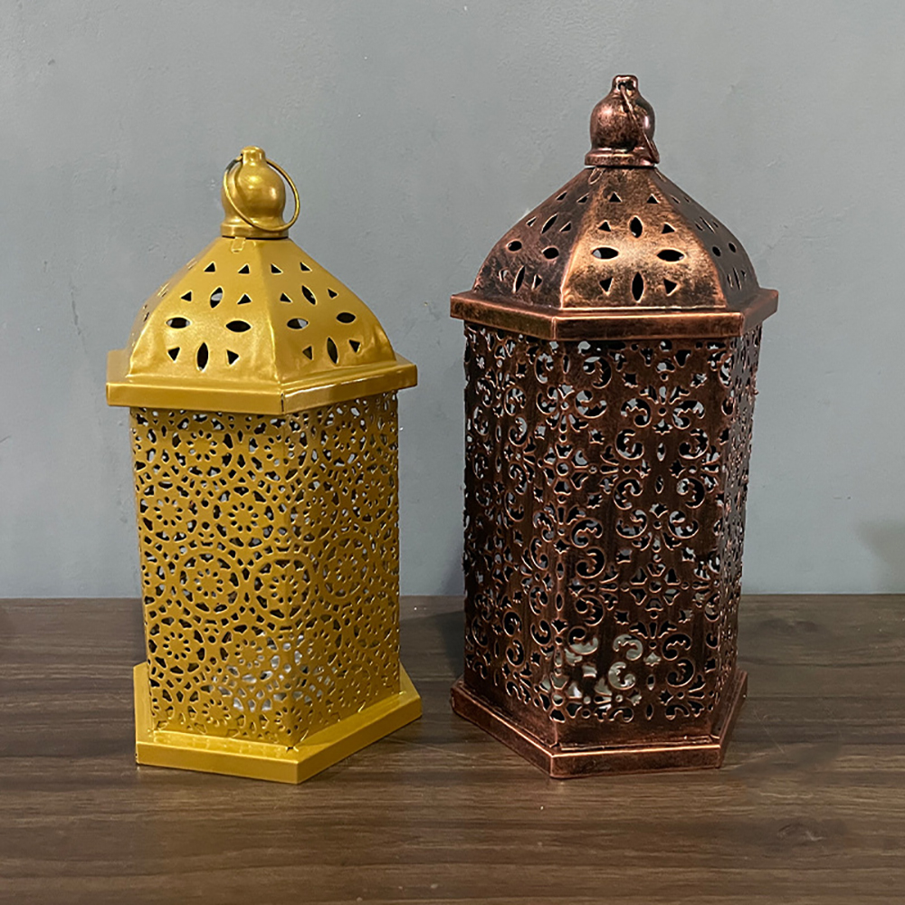 Lanterne-marocaine-r-tro-sculpt-e-sans-fil-style-Boho-lampe-de-bureau-Portable-avec-Cage