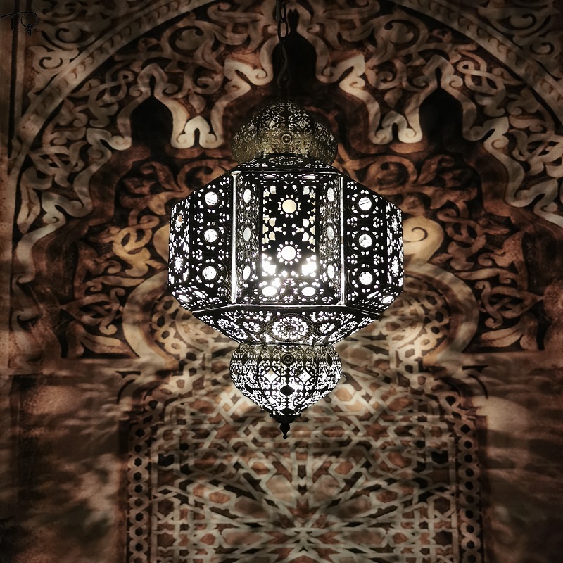 Lampe-Led-suspendue-en-fer-forg-au-style-marocain-r-tro-Vintage-Luminaire-d-coratif-d