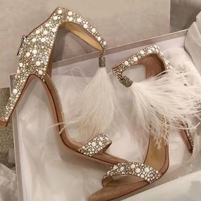 Sandales-de-mariage-en-plumes-talons-hauts-pour-femmes-chaussures-de-couleur-pure-sexy-la-mode