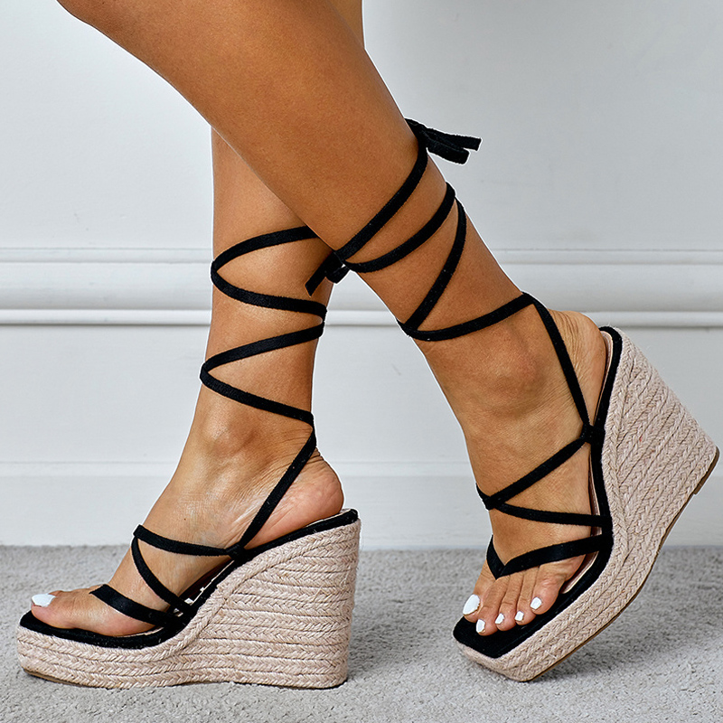 Sandales-talons-compens-s-de-12-5CM-pour-femmes-chaussures-d-t-plateforme-bande-troite-bout