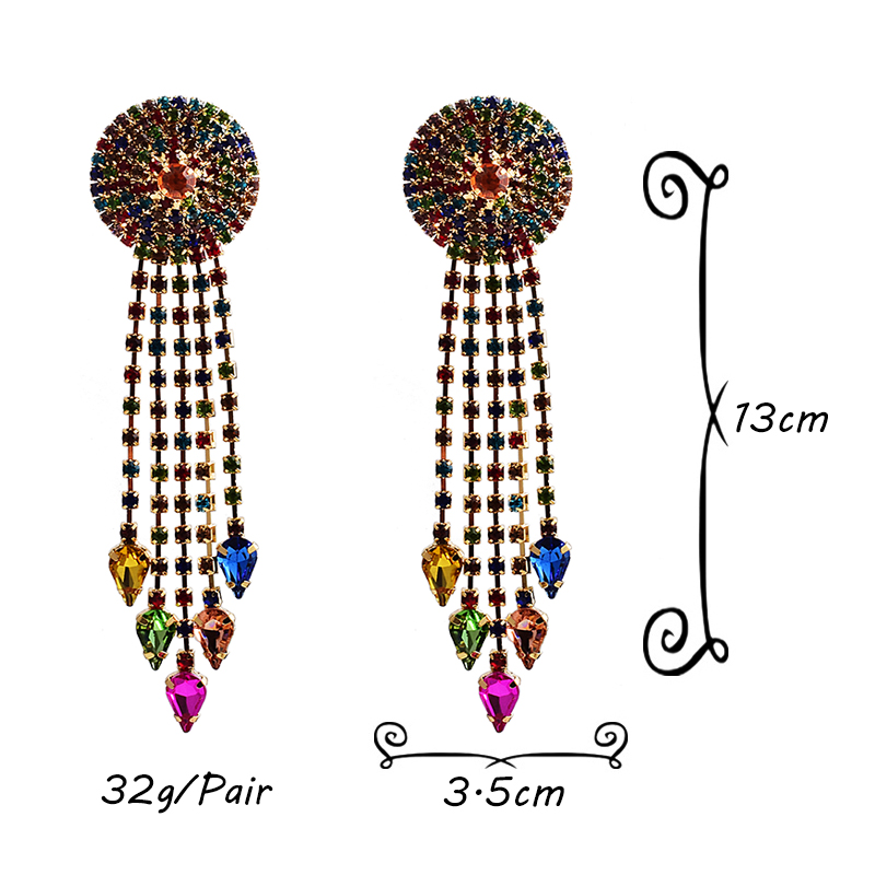 Boucles-d-oreilles-longues-en-cristal-color-pour-femmes-nouveau-Design-bijoux-de-luxe-de-haute