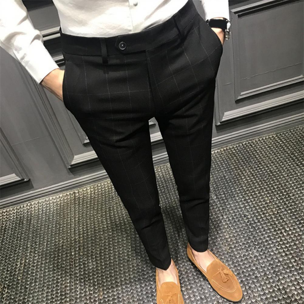 Costume-pour-homme-pantalon-taille-moyenne-droit-Slim-respirant-longueur-cheville-Business-pour-le-travail-nouvelle