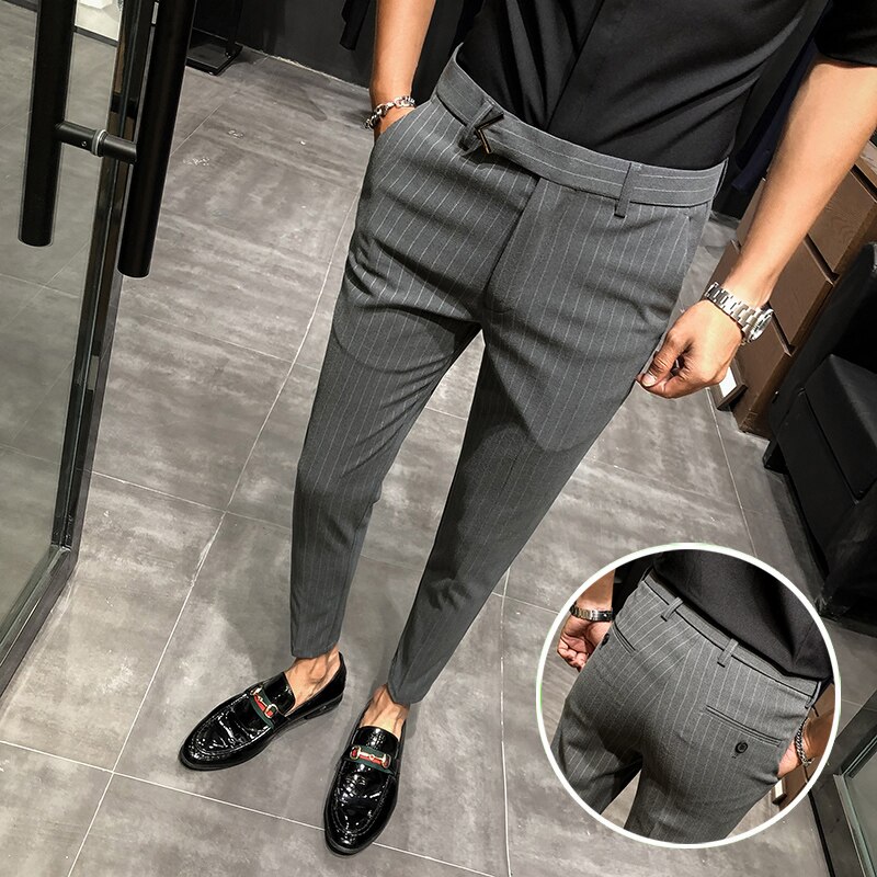 Pantalon de travail à haute élasticité pour homme, vêtement de sécurité à  rayures réfléchissantes, pour atelier et atelier - AliExpress