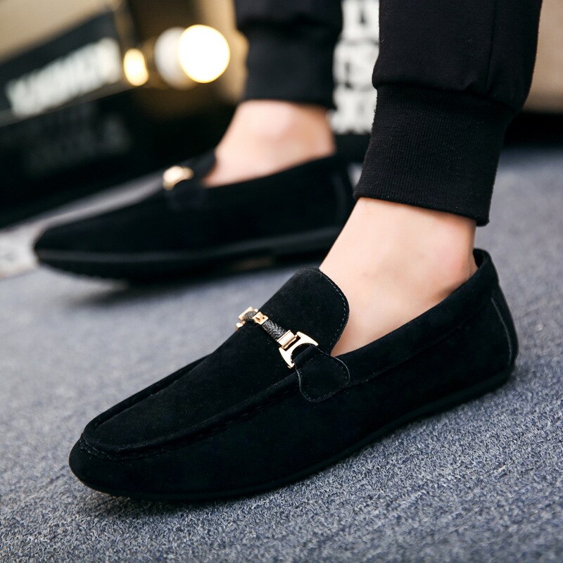 Mocassins-de-Styliste-pour-Homme-Chaussures-en-Cuir-Enfiler-D-contract-es-Rouges-Conduite-Souples-et