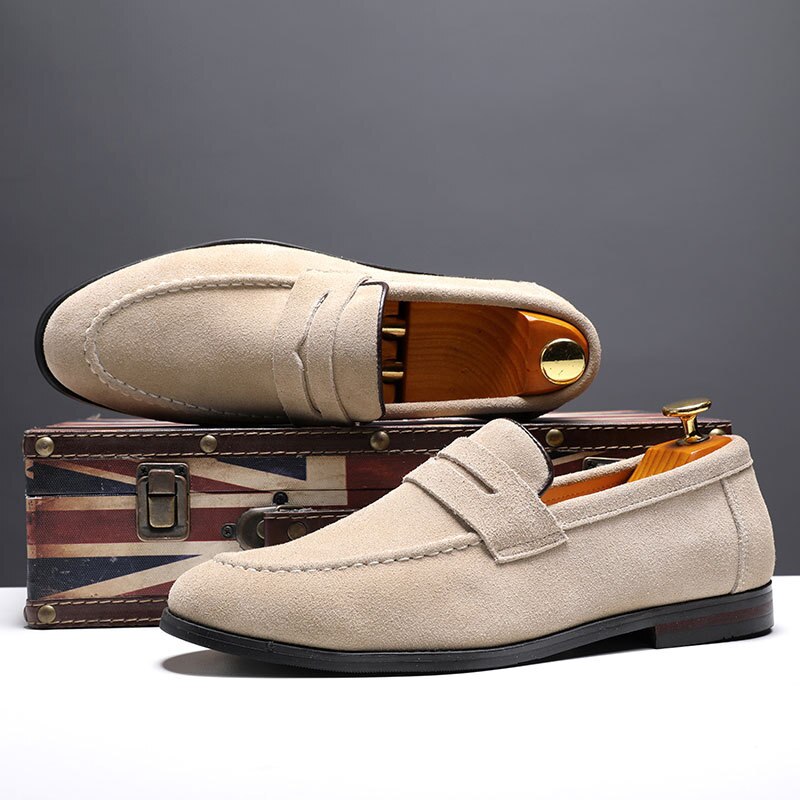 Mocassins-en-daim-Design-pour-hommes-chaussures-pompon-en-cuir-Simple-plat-respirant-solide-grande-taille