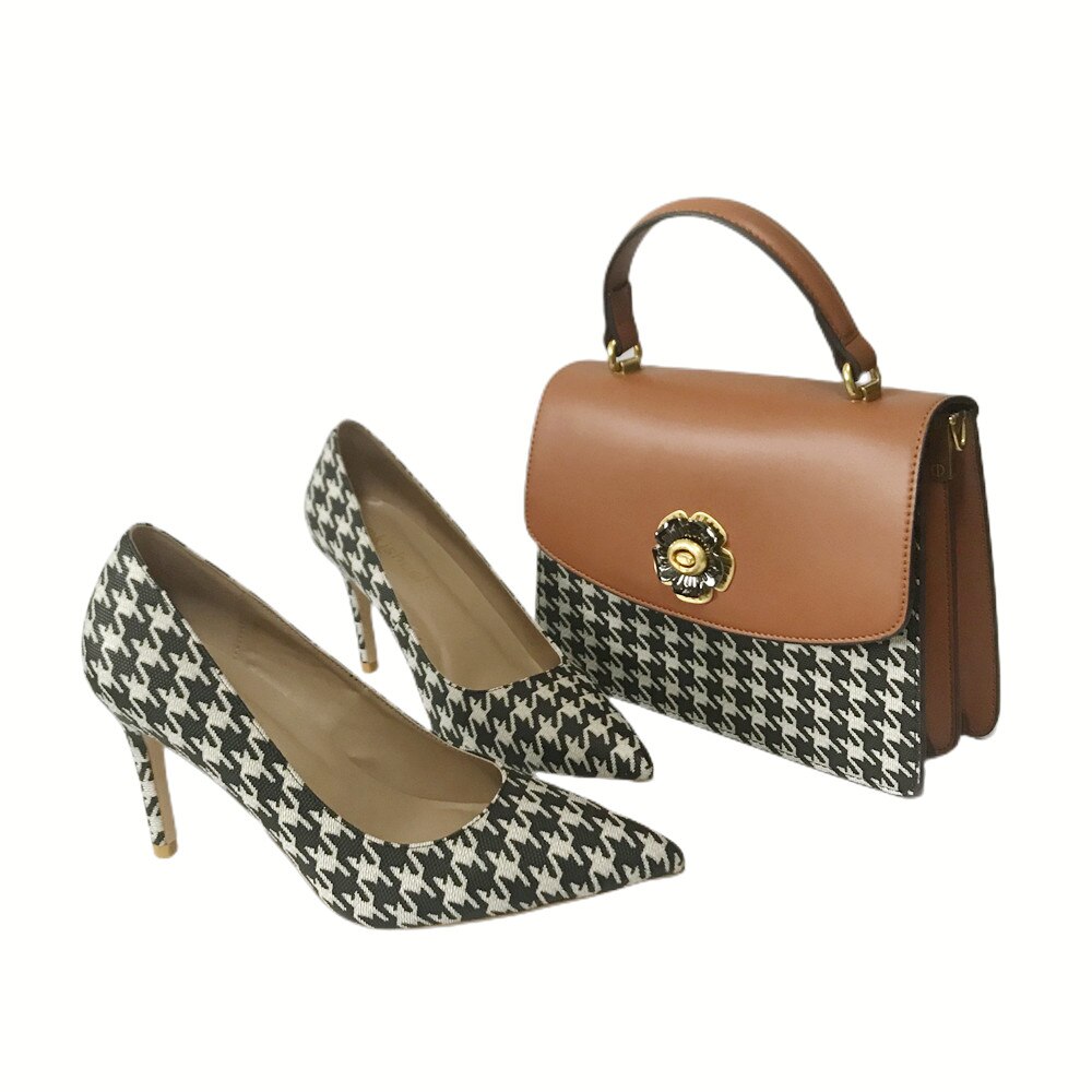 Jolies-chaussures-rouges-et-sac-assortis-pour-femmes-sac-main-avec-chaussures-confortables-talons-hauts-Style