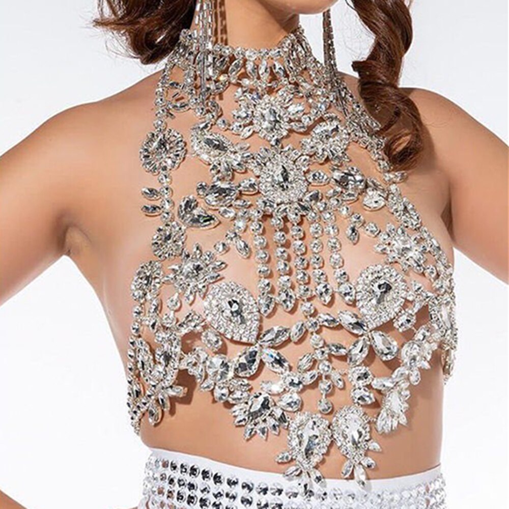 Collier-de-poitrine-en-Zircon-pour-femmes-cha-ne-de-poitrine-luxueuse-mod-le-de-tournage
