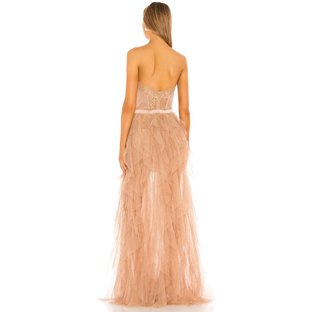 AIOVOX-robe-De-bal-l-gante-en-Tulle-en-dentelle-pliss-e-fendue-longueur-au-sol